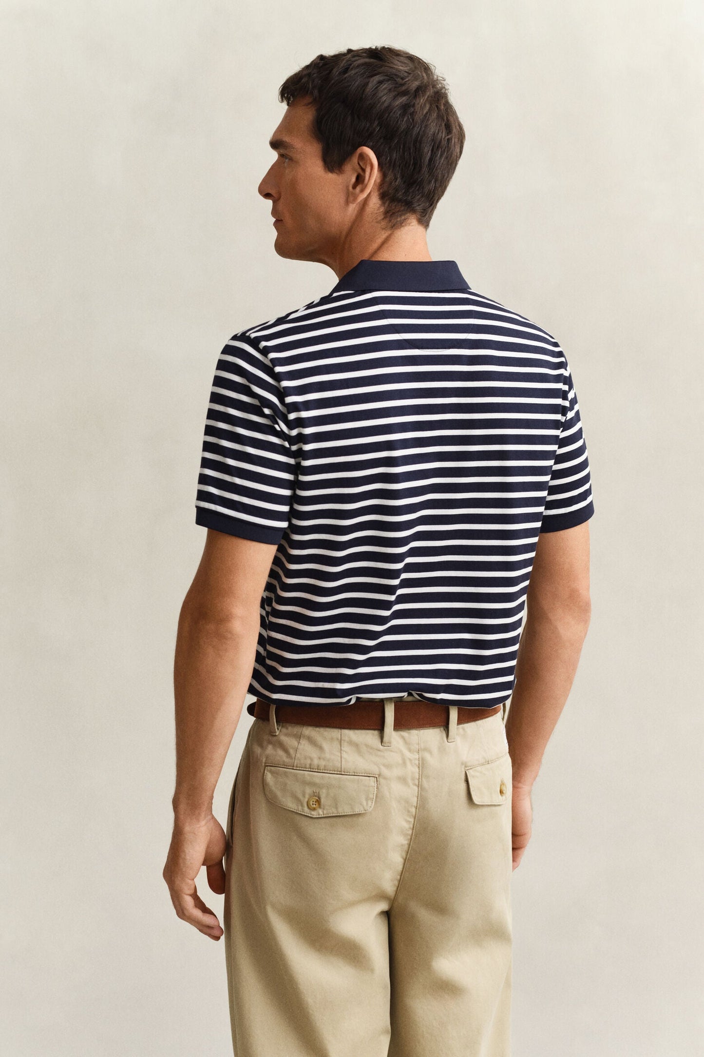 Pima Cotton Striped Polo Shirt