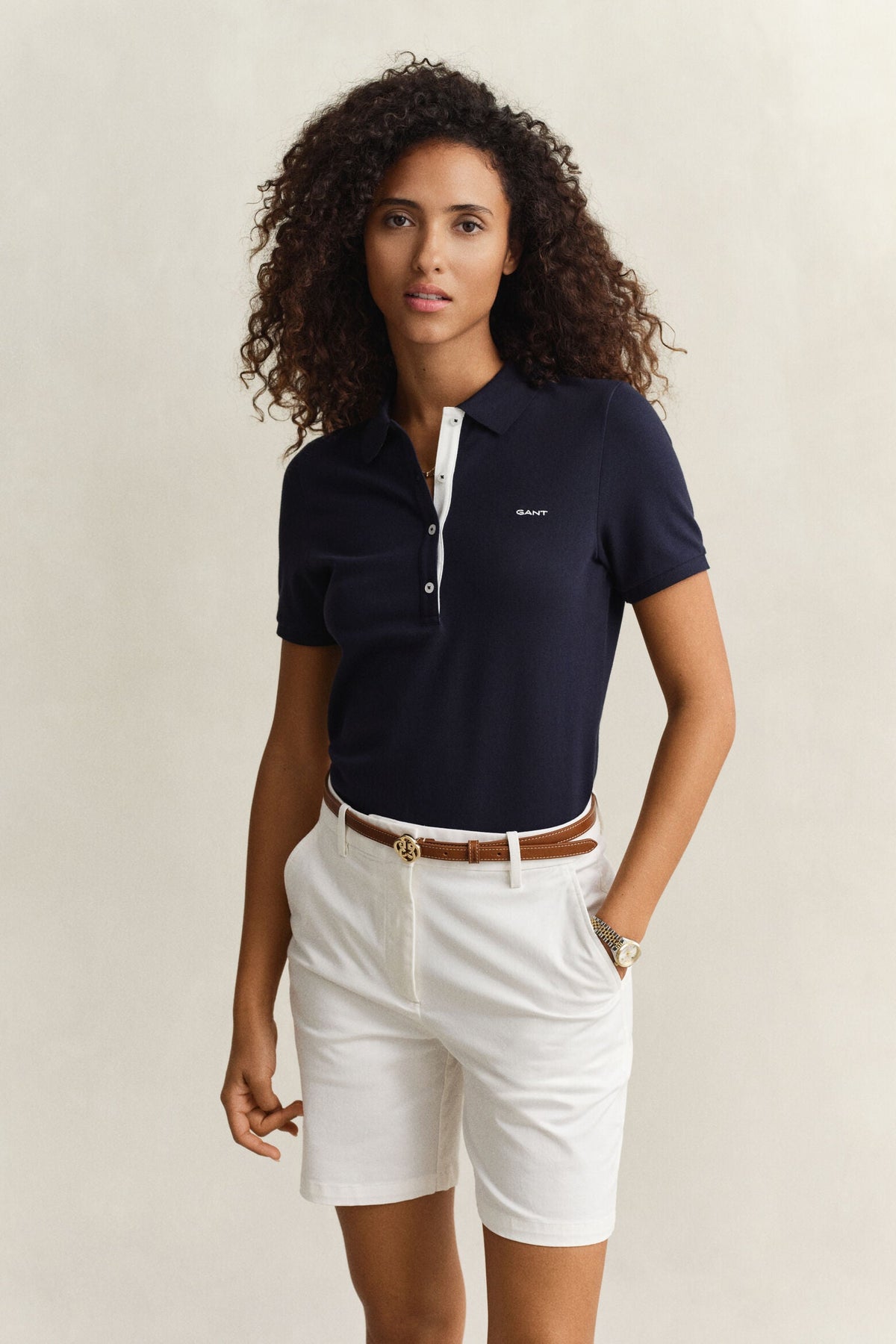 Contrast PiquÃ© Polo Shirt