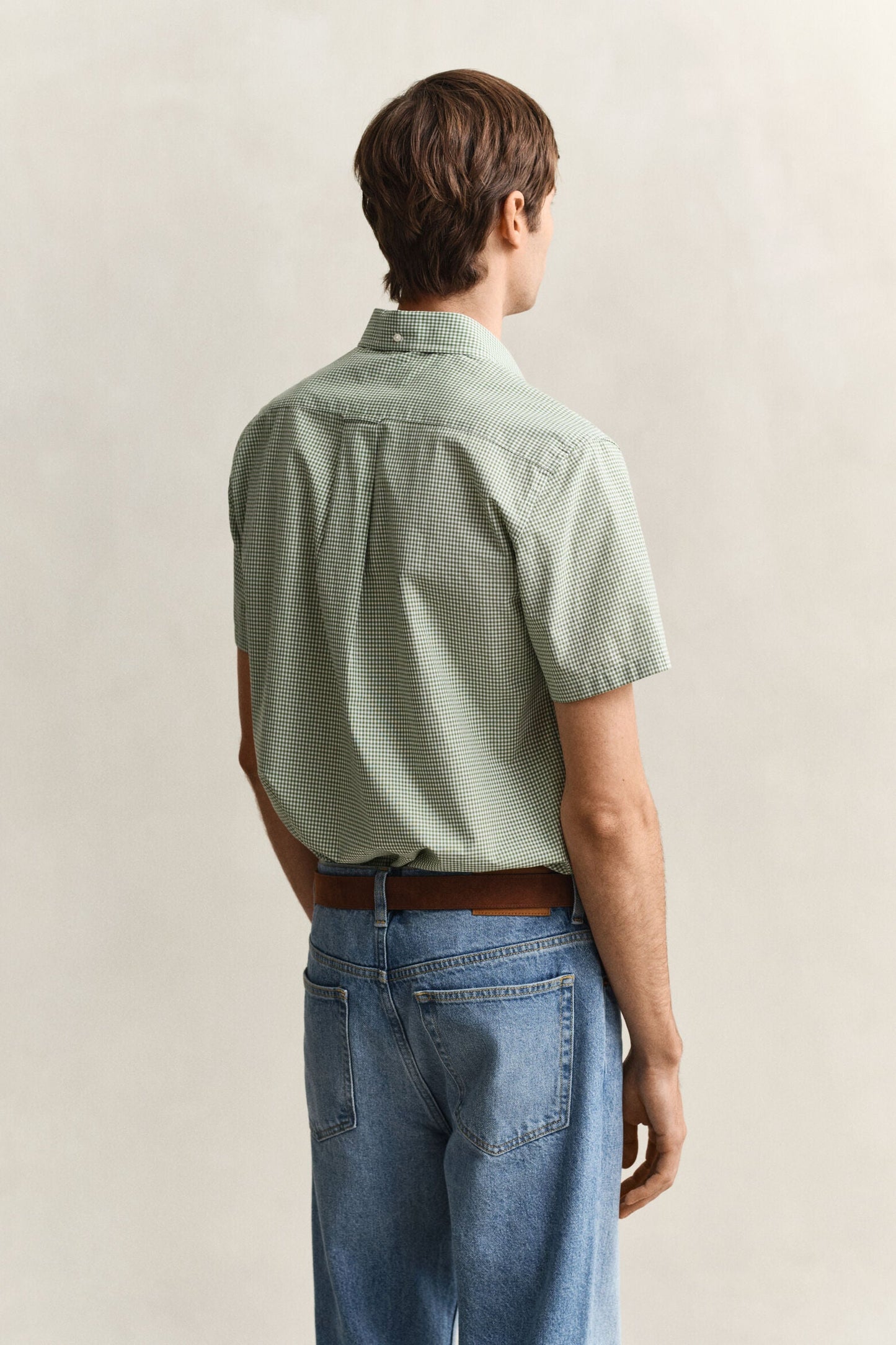 Regular Classic Poplin Gingh Ss Shirt
