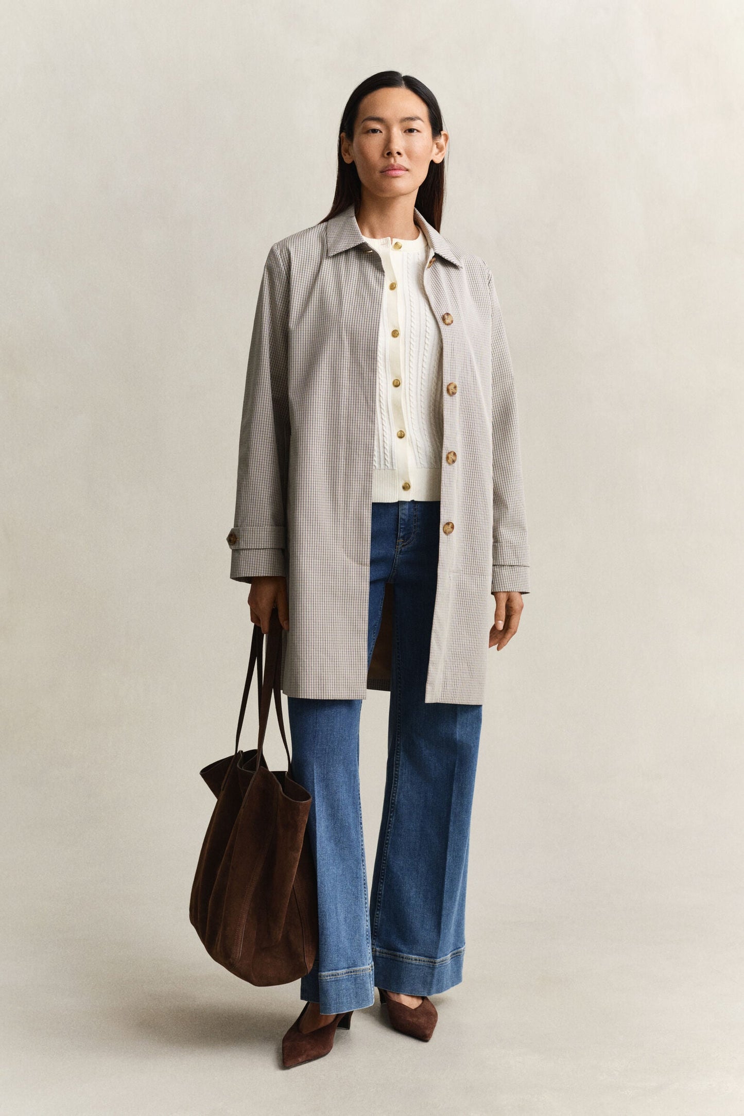 Cotton Cable Short Sleeve Cardigan