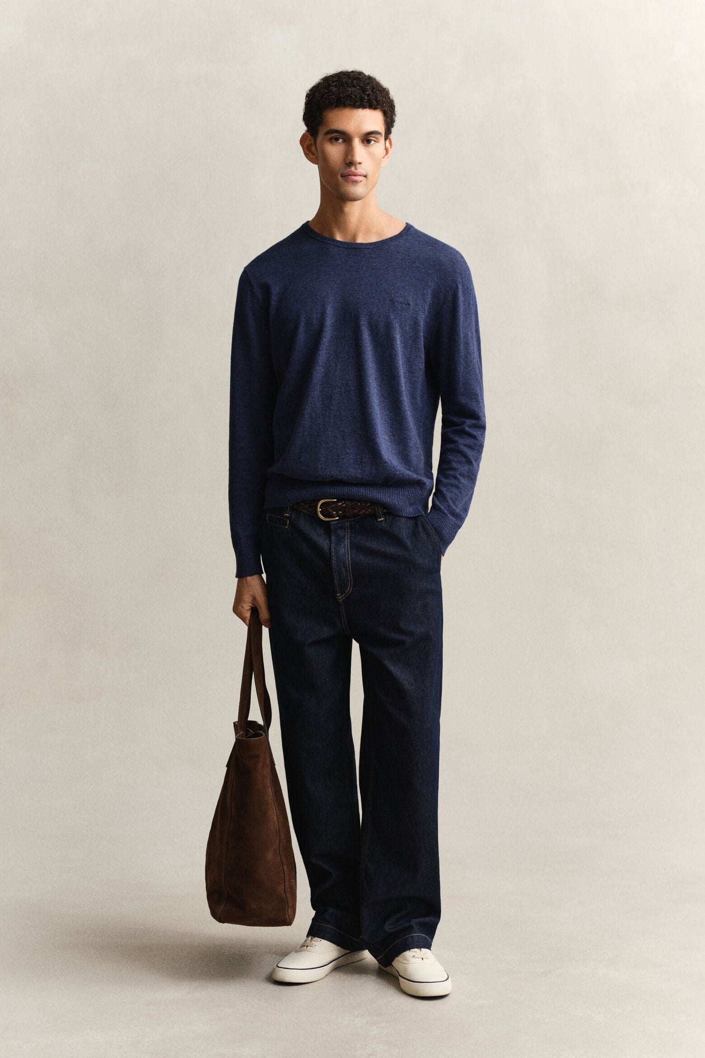 Slub Cotton Linen C-Neck