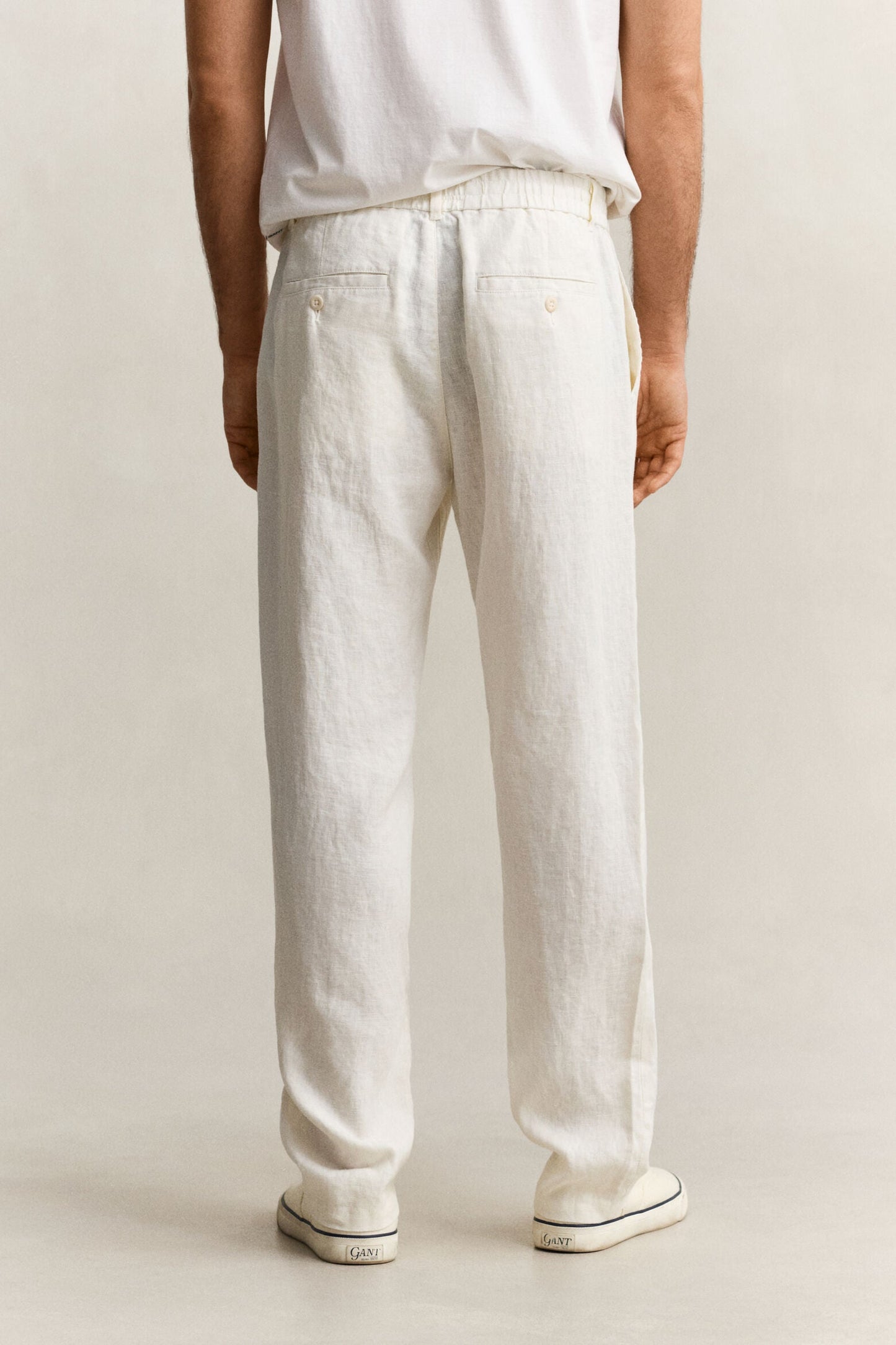 Regular Fit Linen Drawstring Pants