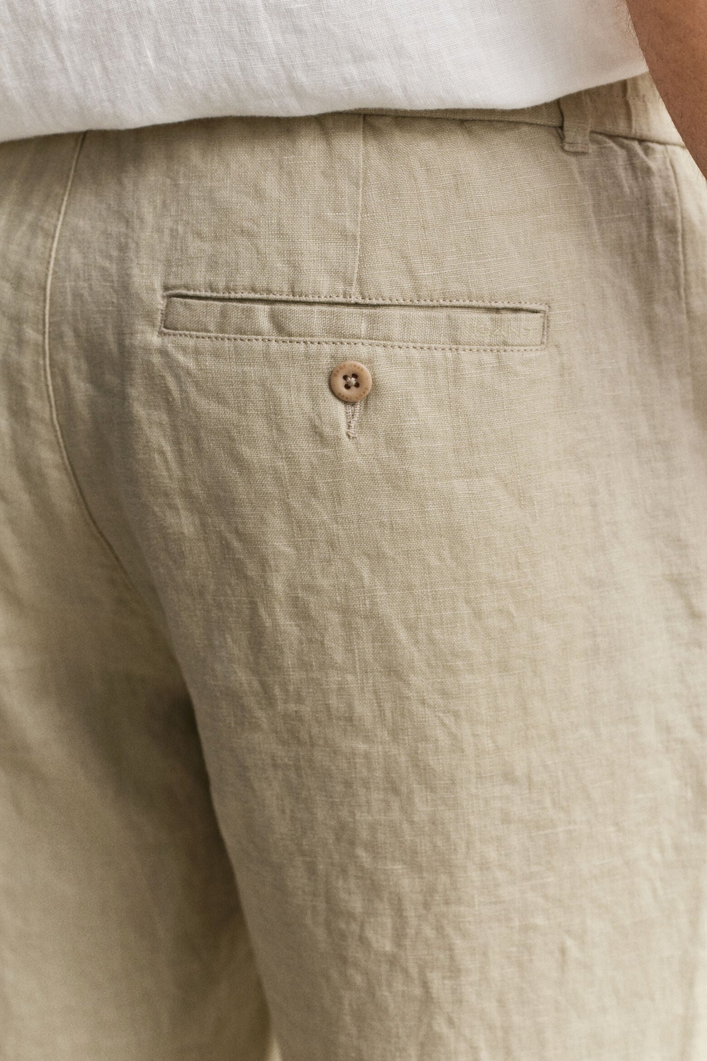 Regular Fit Linen Drawstring Pants