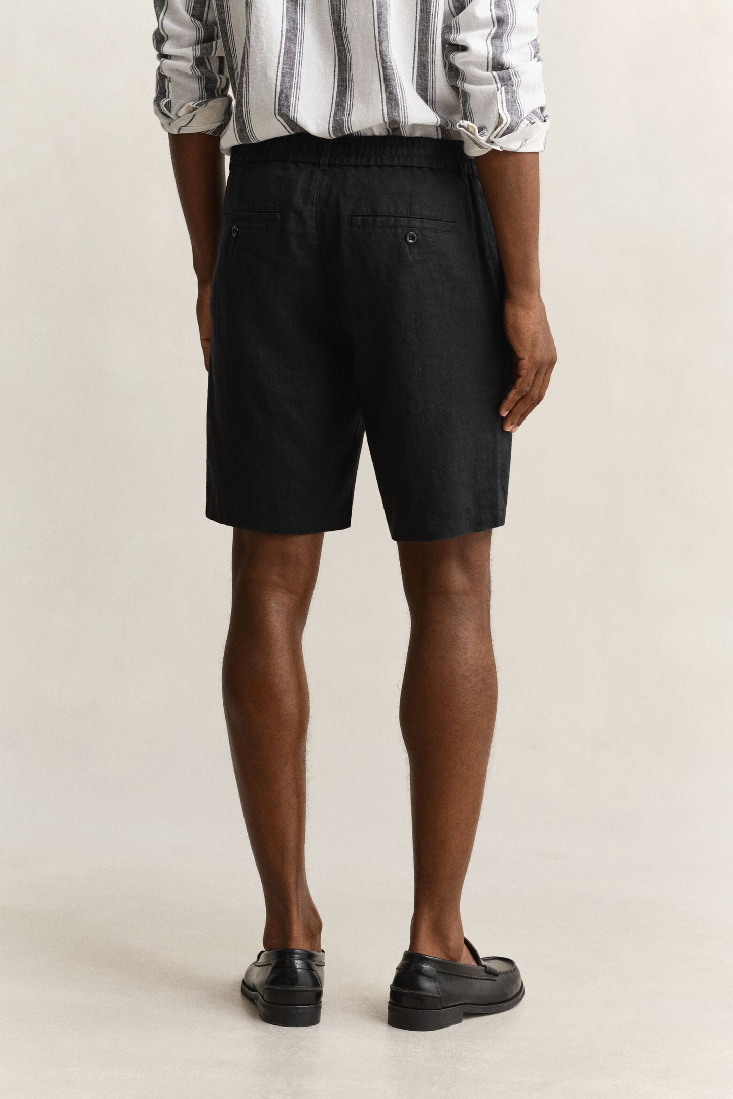Regular Linen Drawstring Shorts