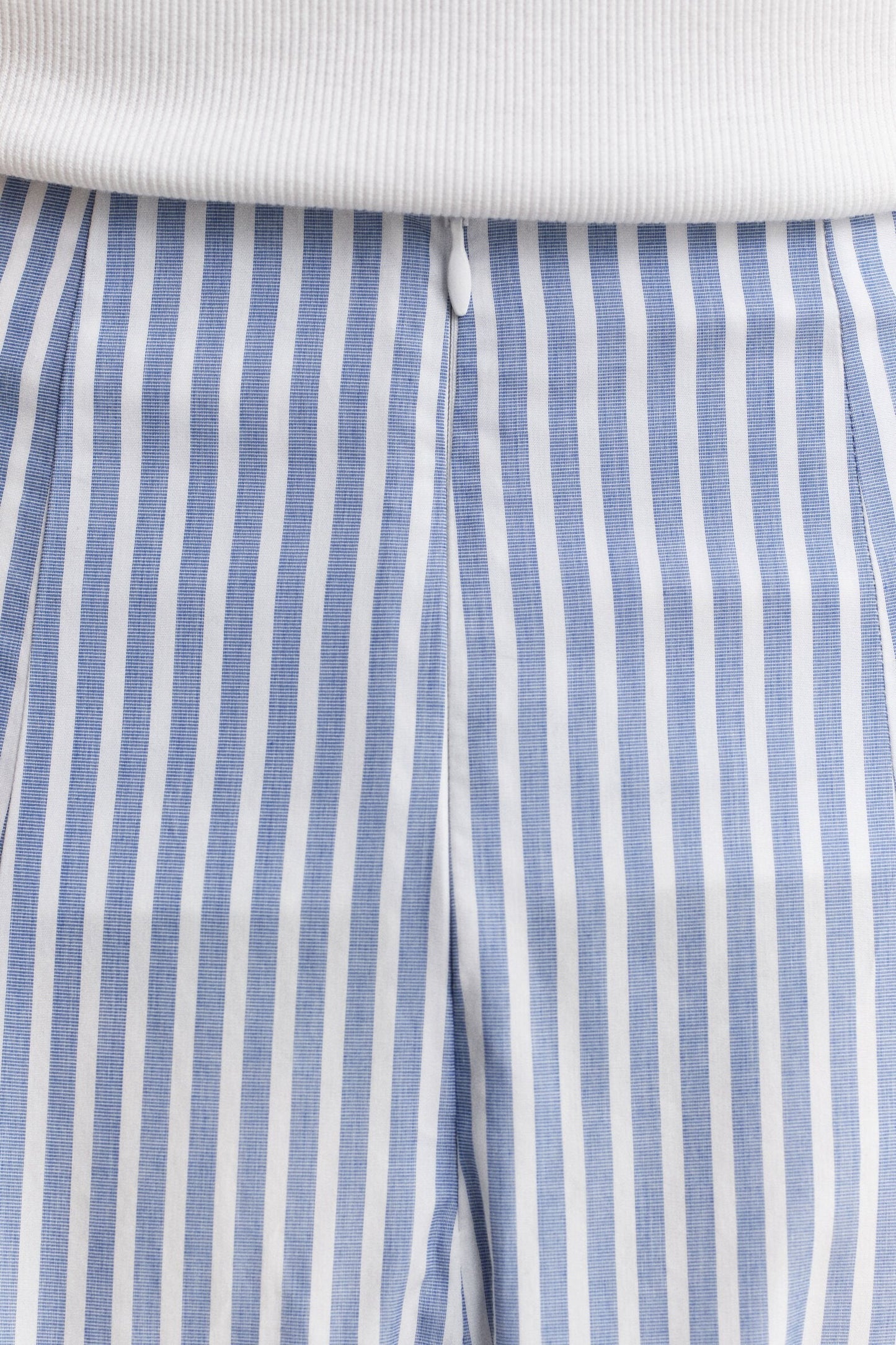 Striped Cotton Midi Skirt