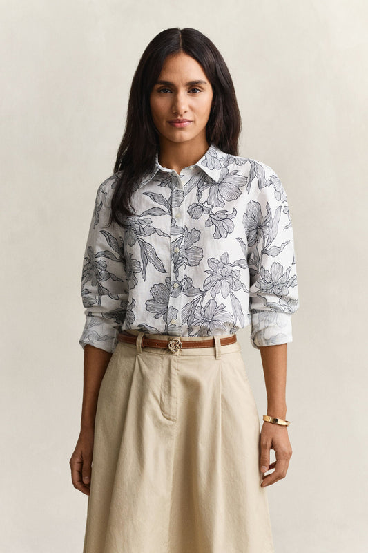 Floral Linen Shirt