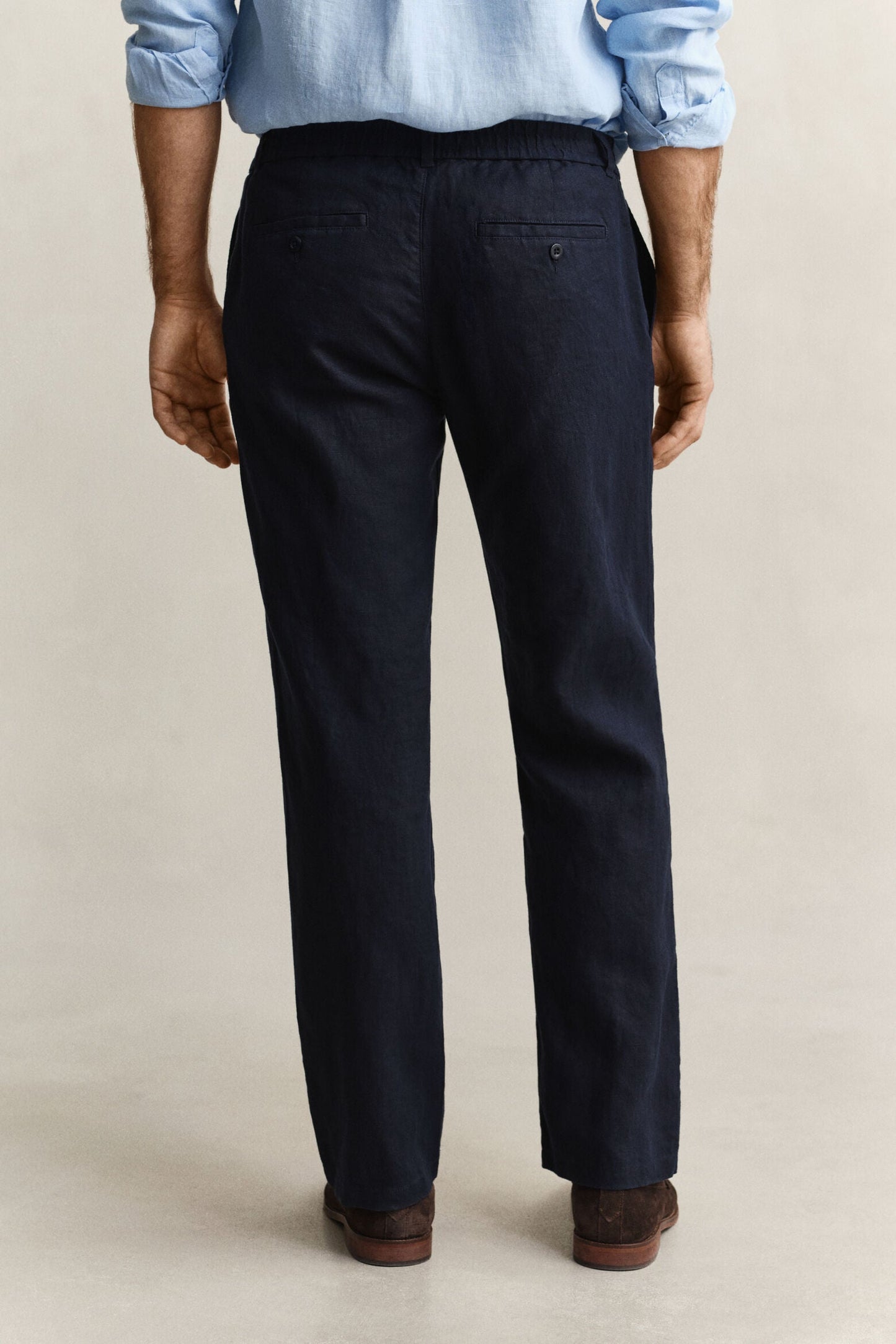 Regular Fit Linen Drawstring Pants
