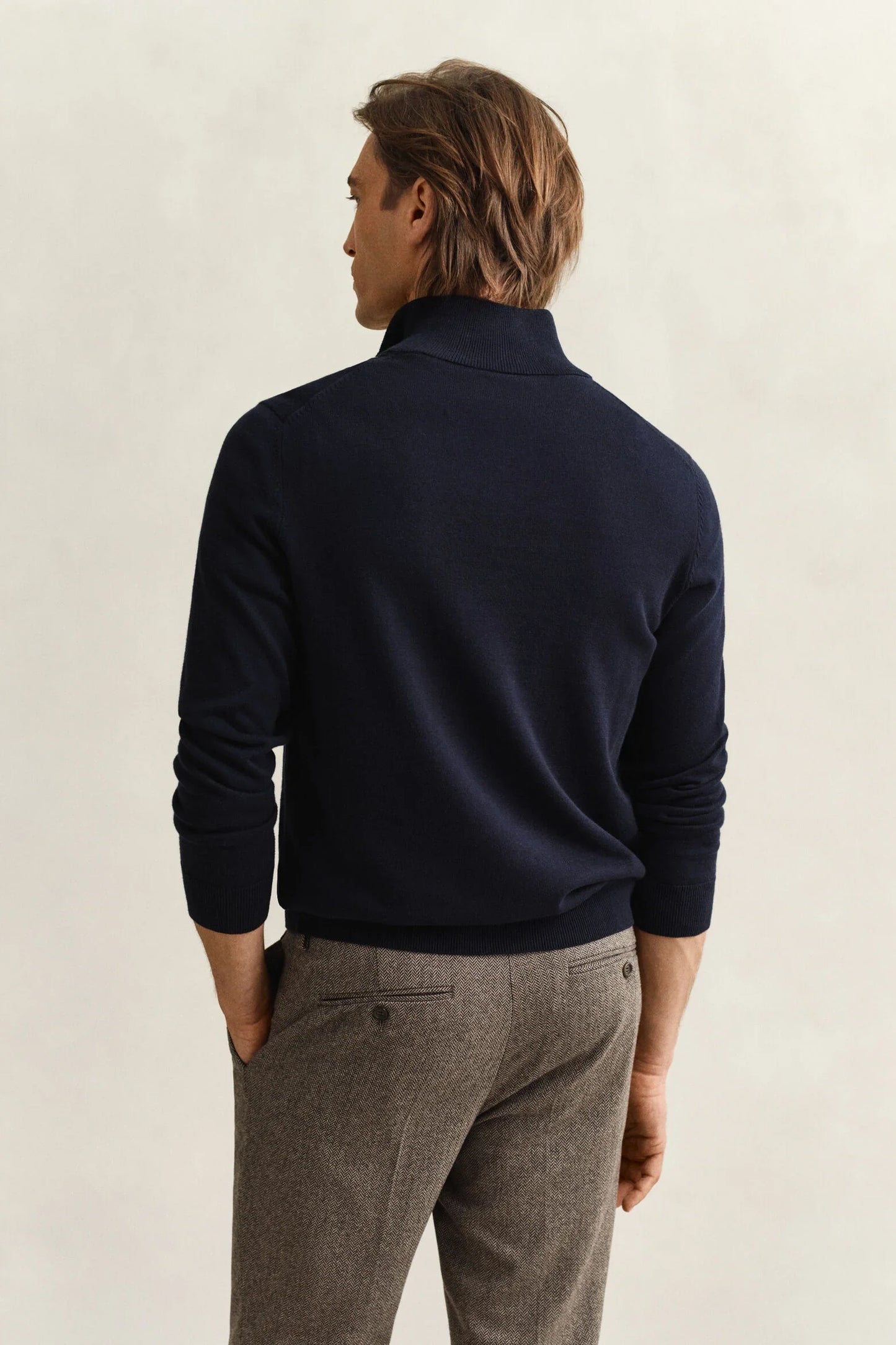 Classic Cotton Half Zip Sweater