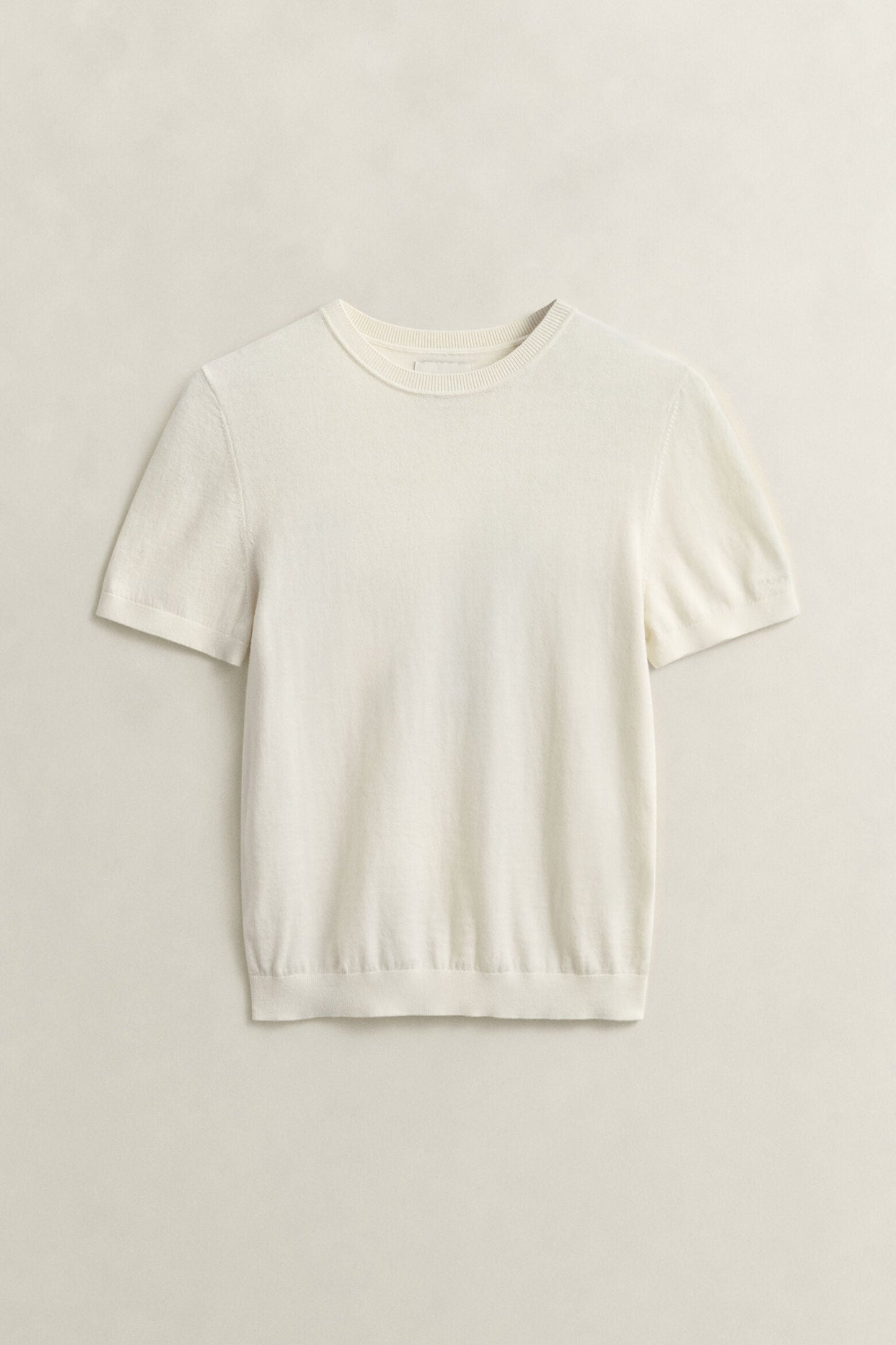 Lightweight Knit Short Sleeve Crew Neck