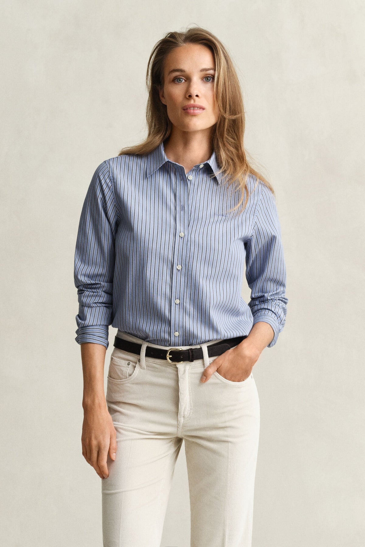Regular Fit Classic Poplin Striped Shirt