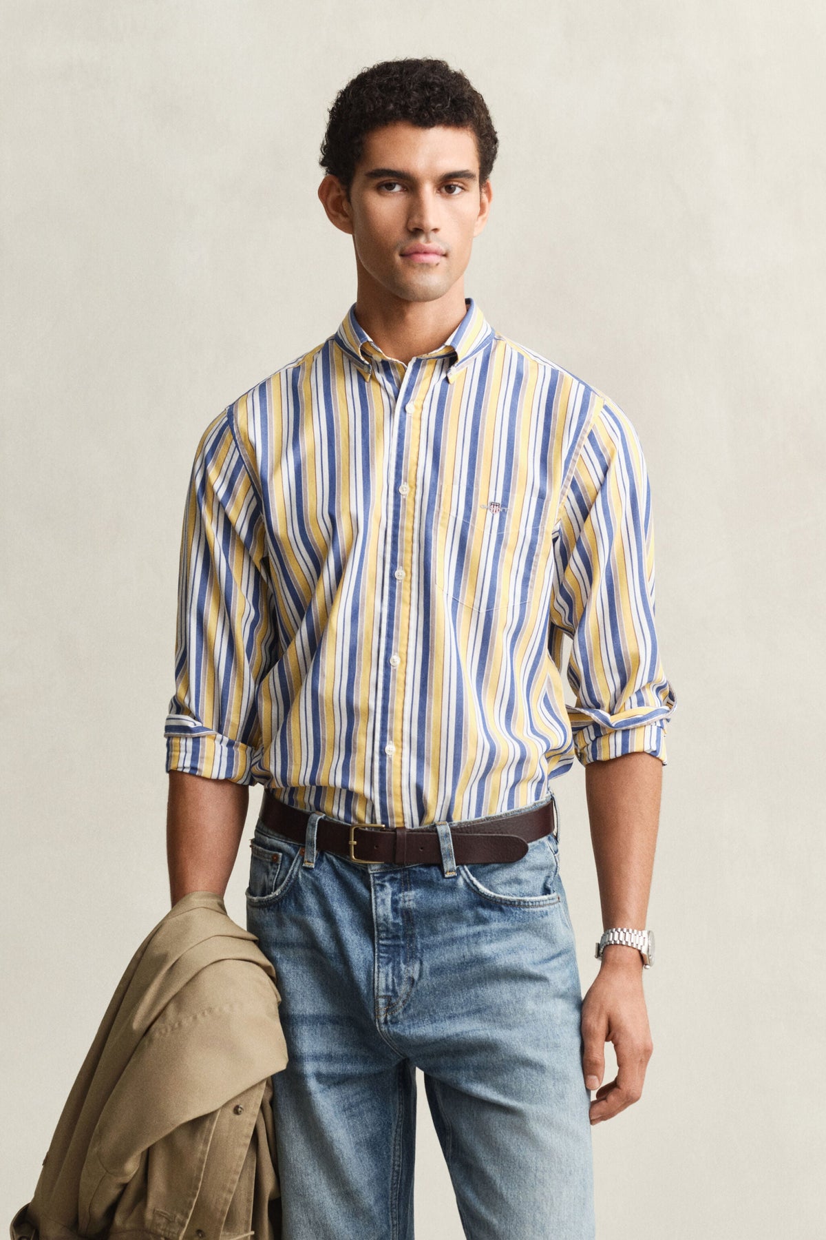 Regular Poplin Stripe Shirt