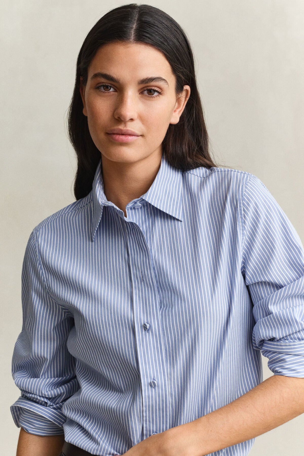 Striped Yoke Detail Shirt