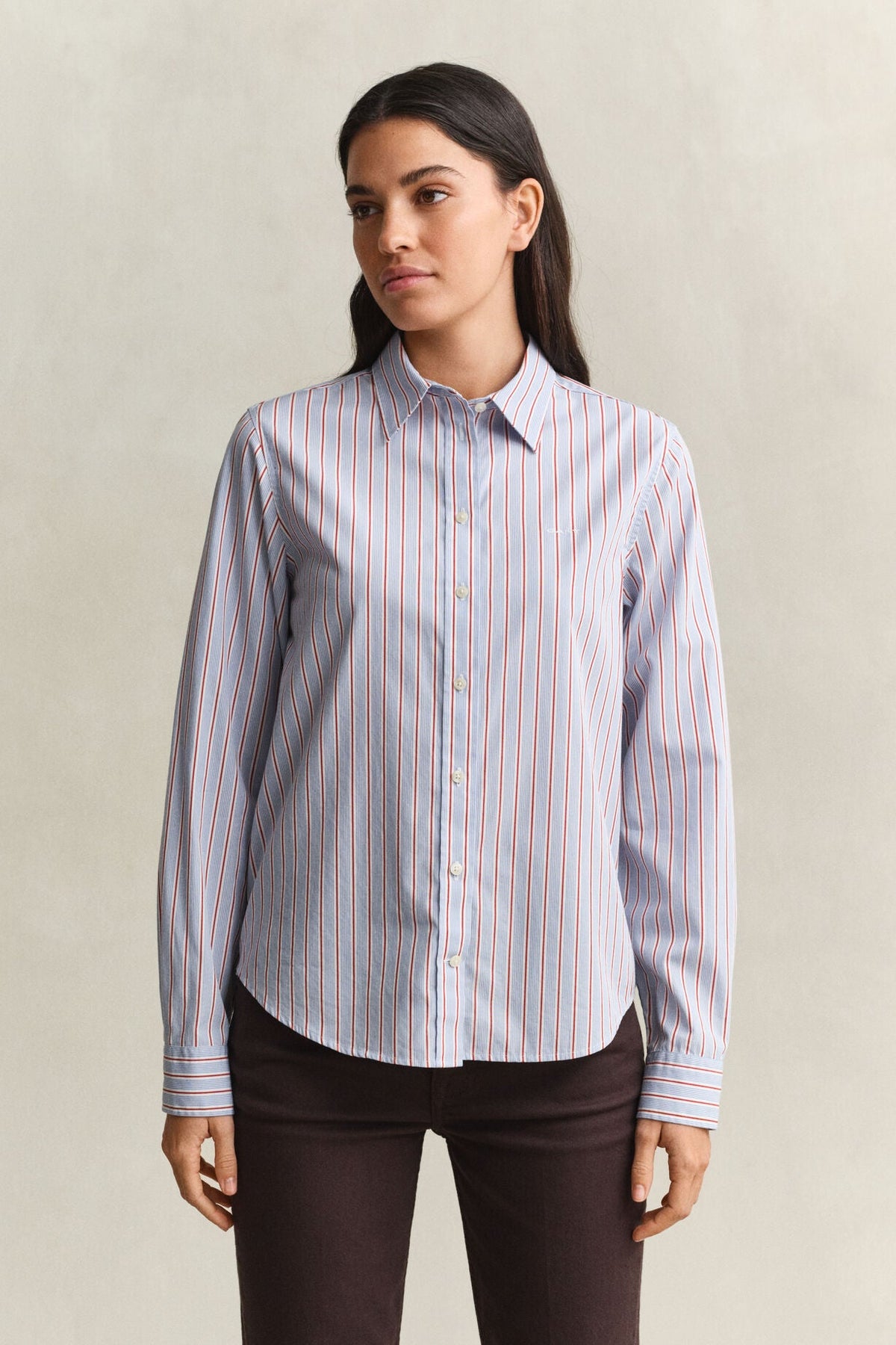 Regular Classic Poplin Stripe Shirt