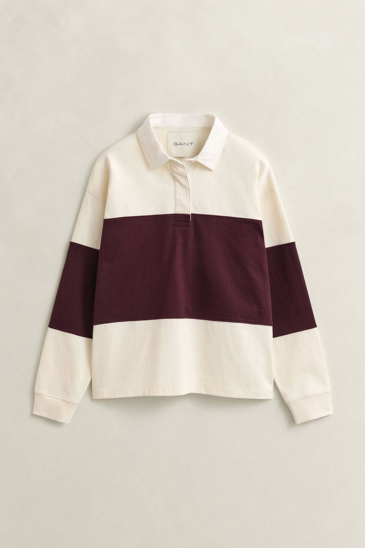Color Block Heavy Rugger Polo Shirt