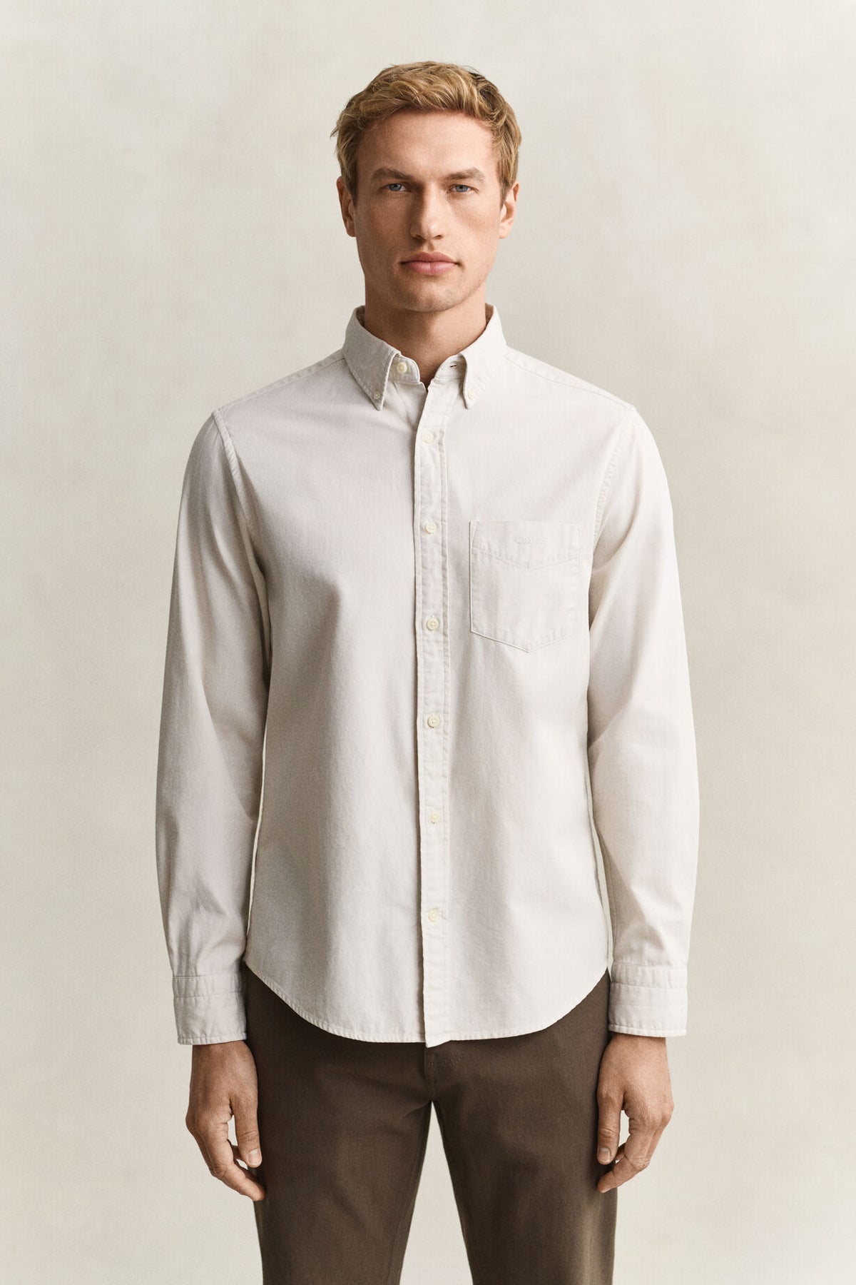 Regular Garment Dyed Twill Shirt