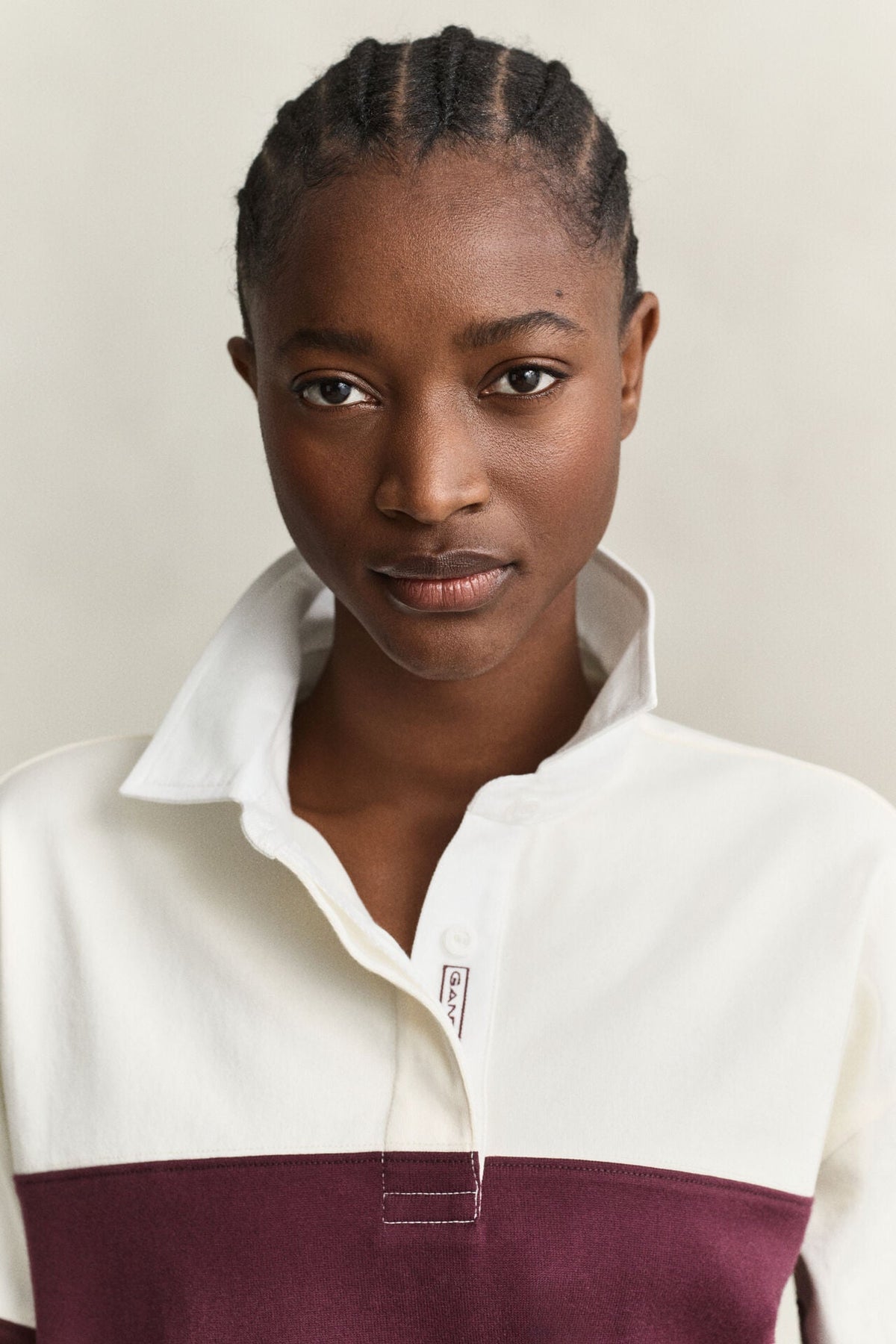 Color Block Heavy Rugger Polo Shirt