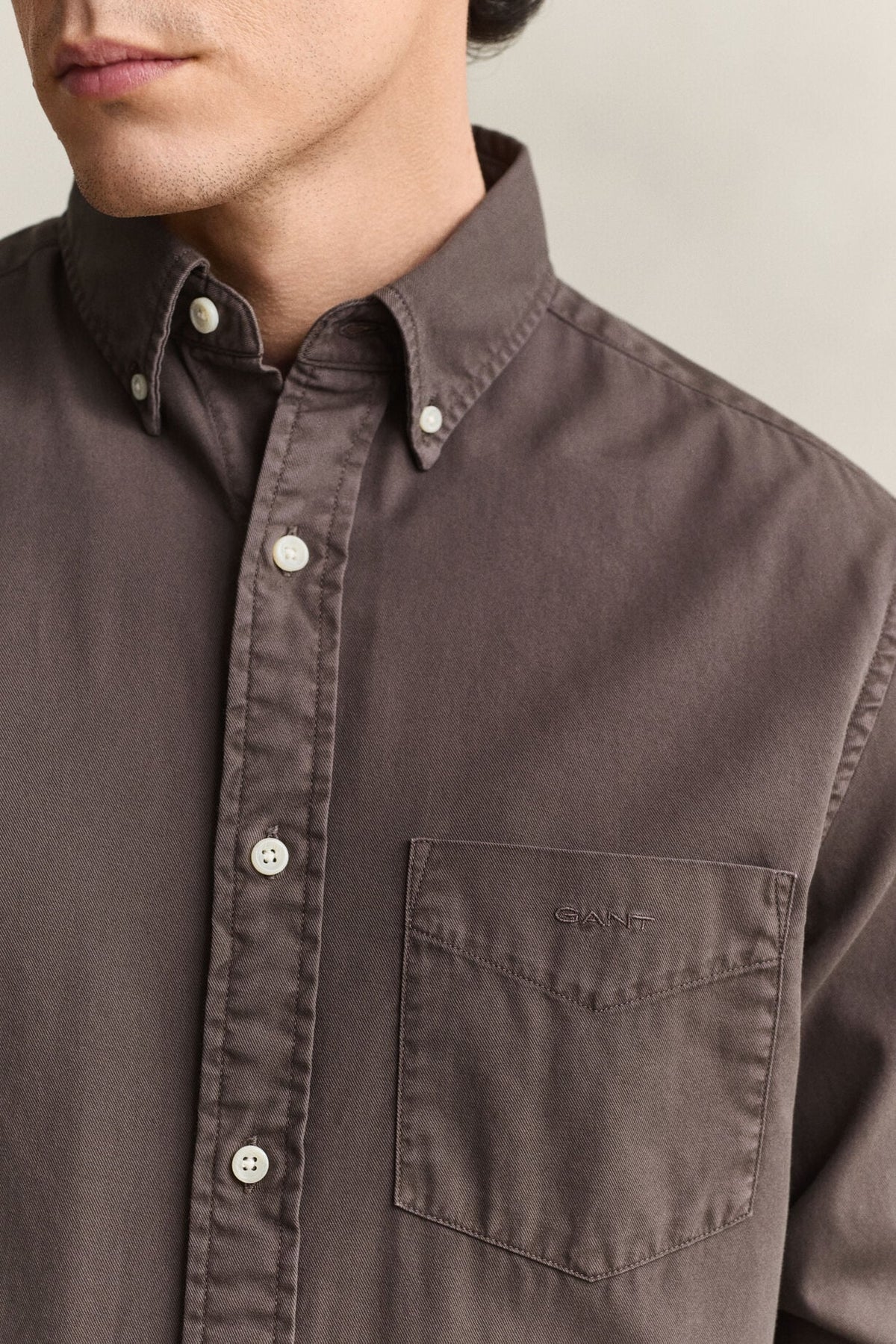Regular Garment Dyed Twill Shirt