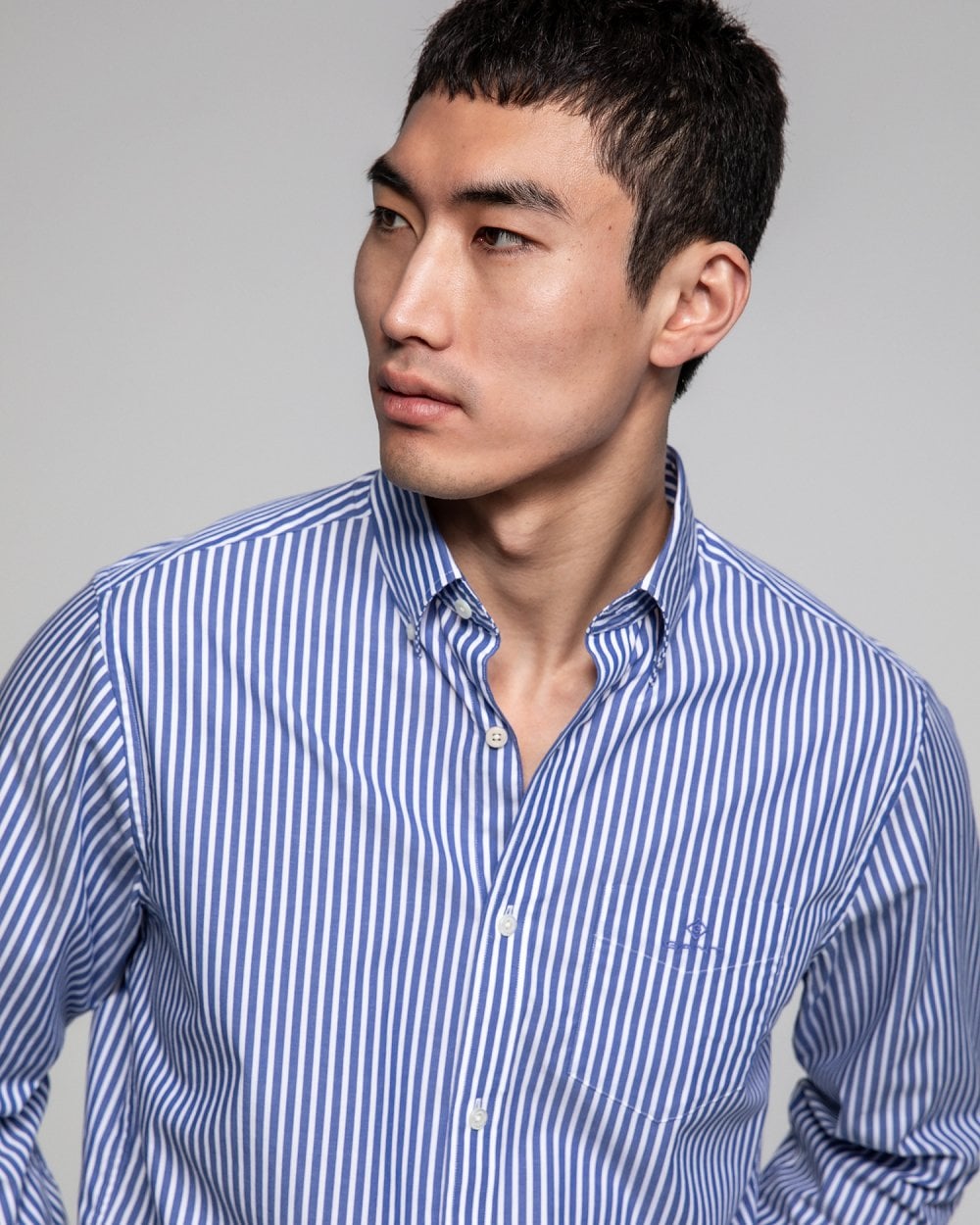 Regular Fit Striped Broadcloth Shirt