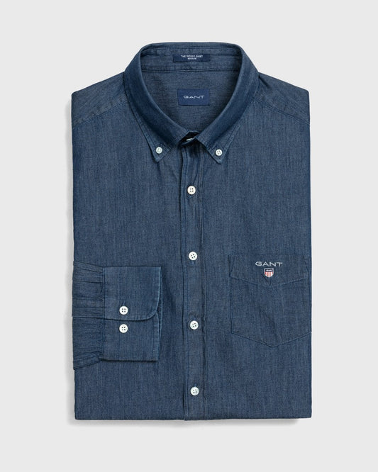 Regular Fit Indigo Shirt