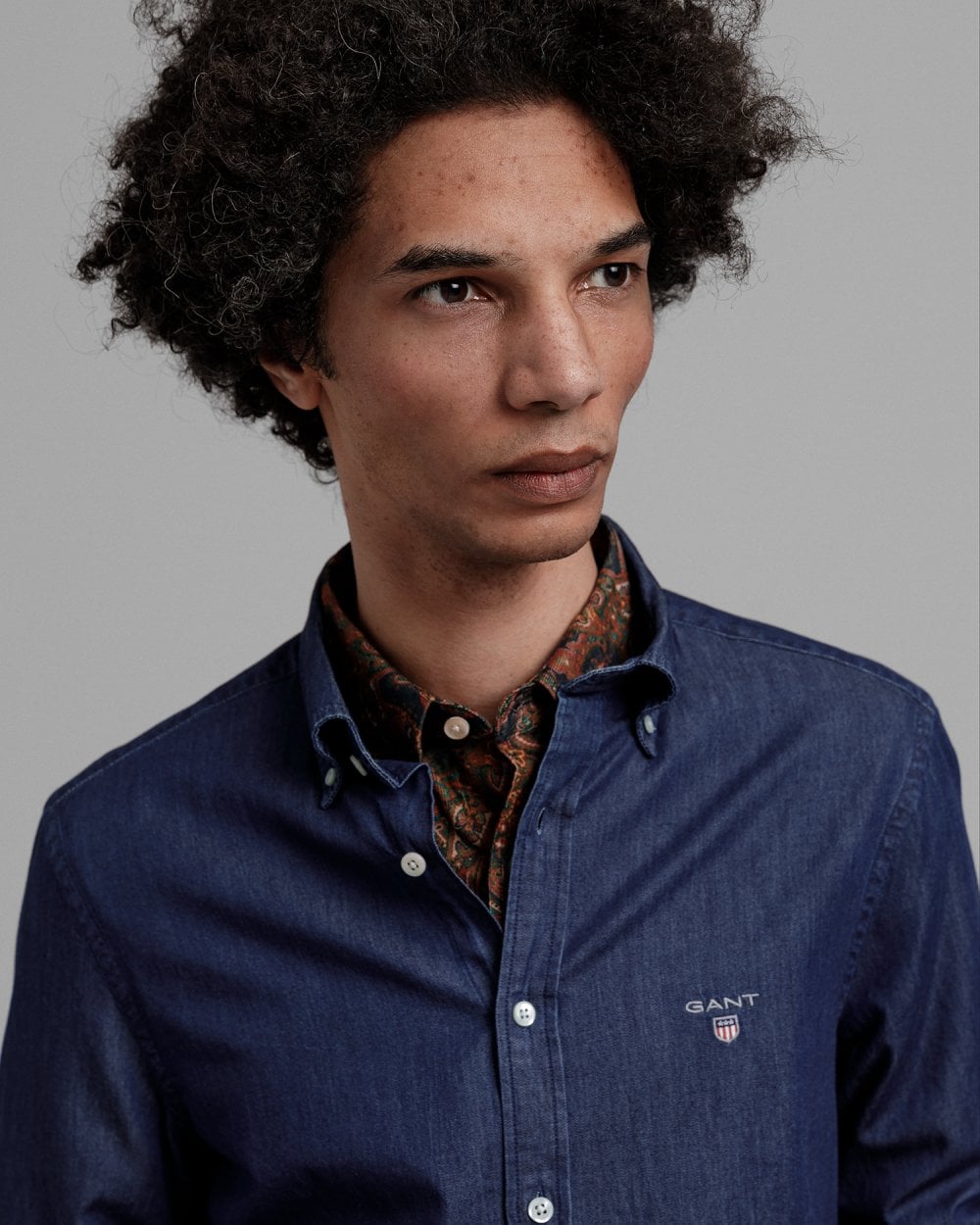 Slim Fit Indigo Shirt