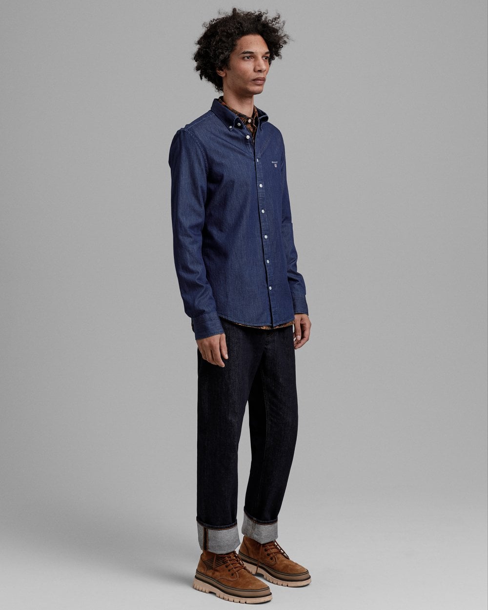 Slim Fit Indigo Shirt