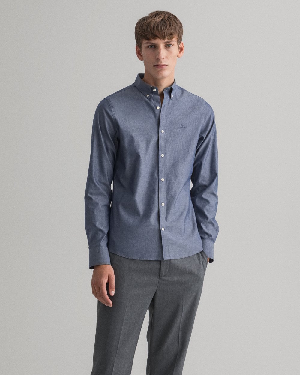 Slim Fit Pinpoint Oxford Shirt