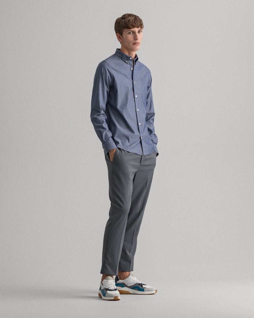 Slim Fit Pinpoint Oxford Shirt