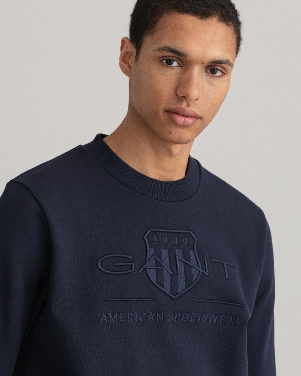 Tonal Shield Crew Neck Sweatshirt