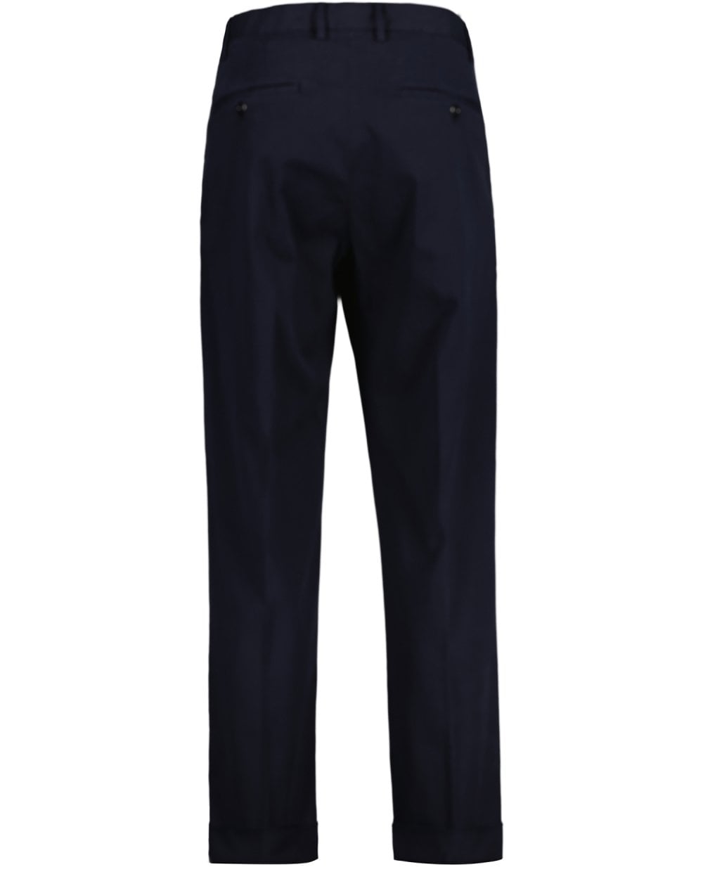 Relaxed Fit Tapered Cotton Suit Pants