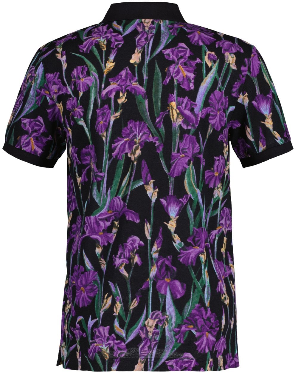 Iris Print Pique Polo Shirt