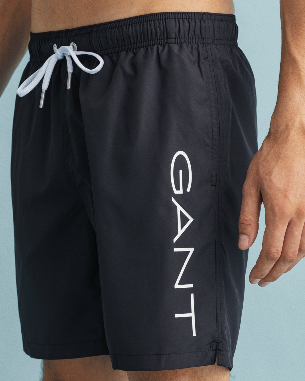 Long Cut Lightweight Logo Swim Shorts