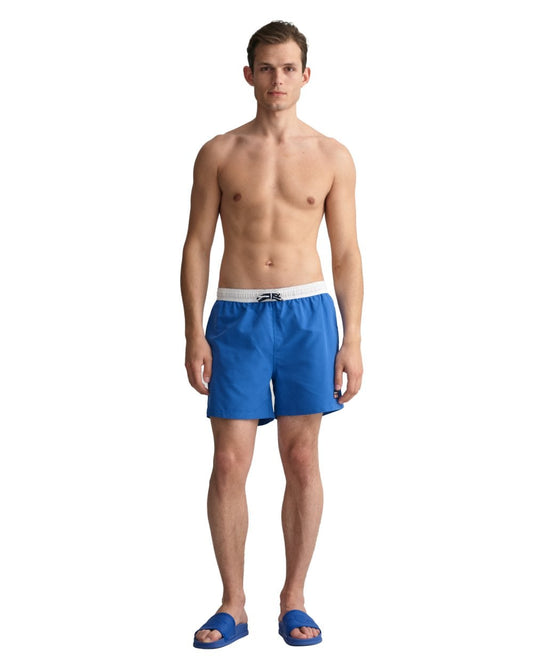 Retro Shield Swim Shorts