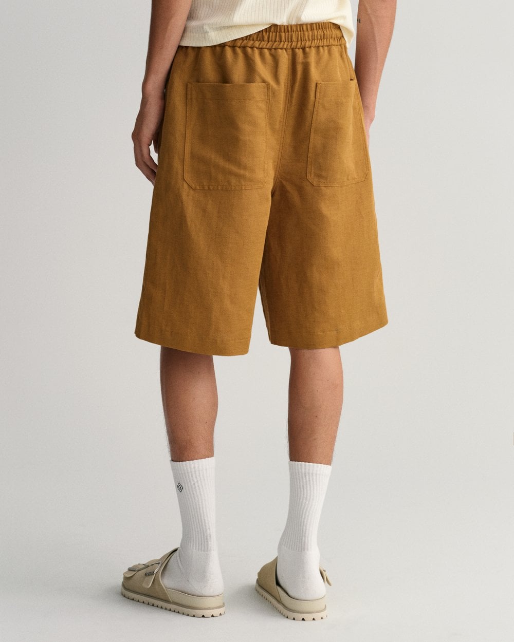 Cotton Linen Drawstring Shorts