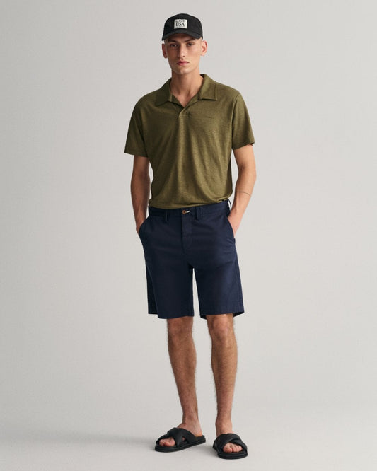 Hallden Slim Fit Twill Shorts