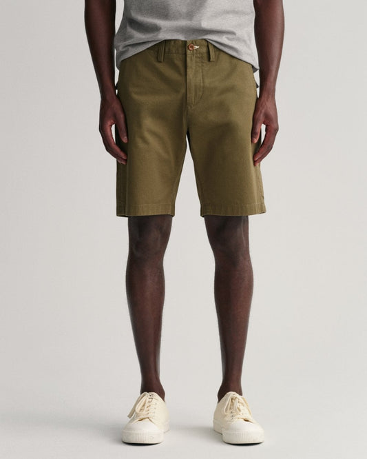 Hallden Slim Fit Twill Shorts