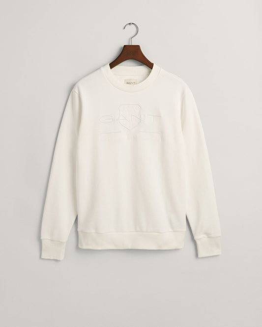 Tonal Shield Crew Neck Sweatshirt