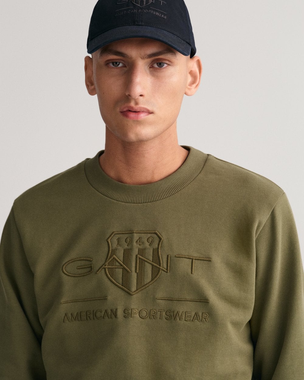 Tonal Shield Crew Neck Sweatshirt