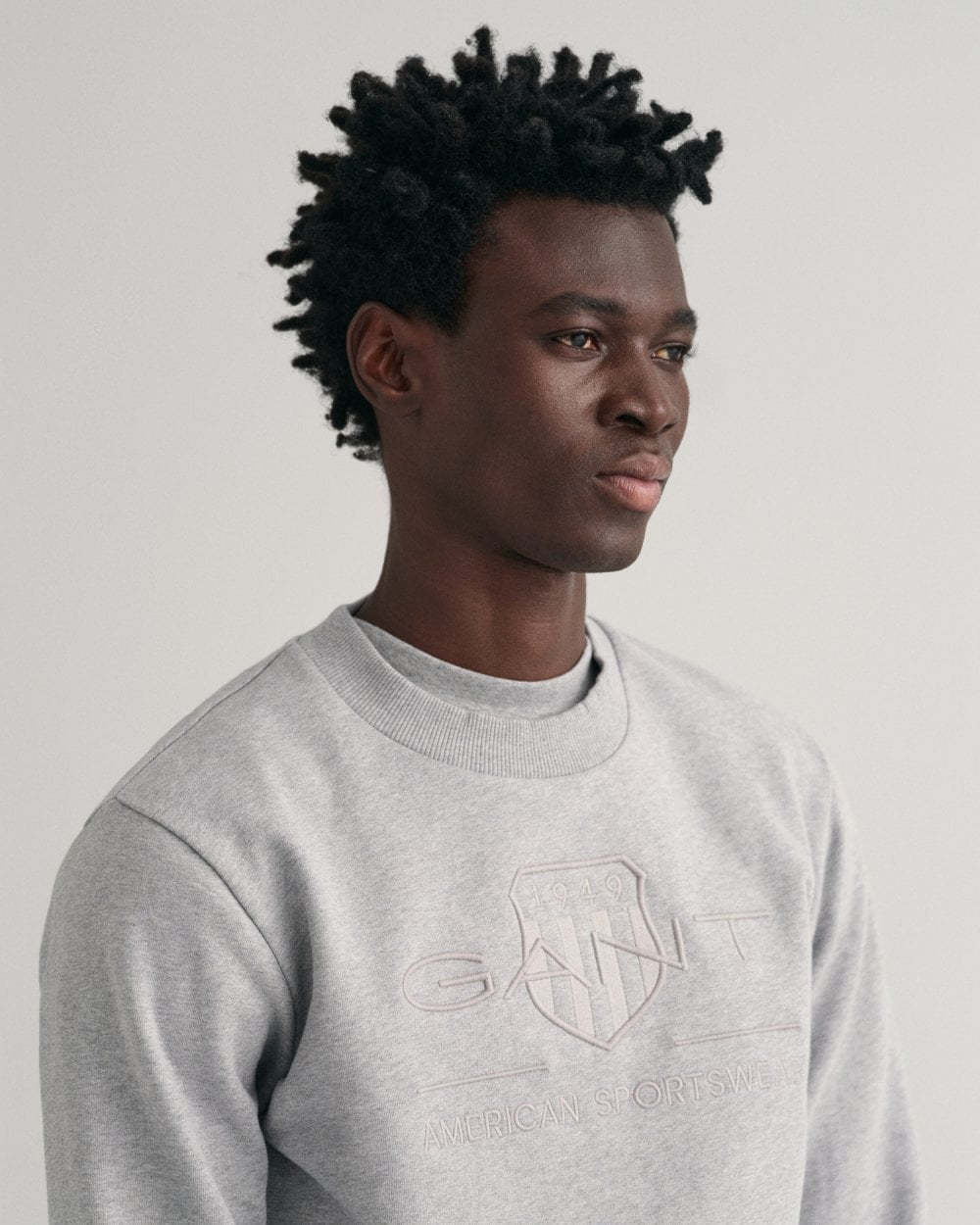 Tonal Shield Crew Neck Sweatshirt