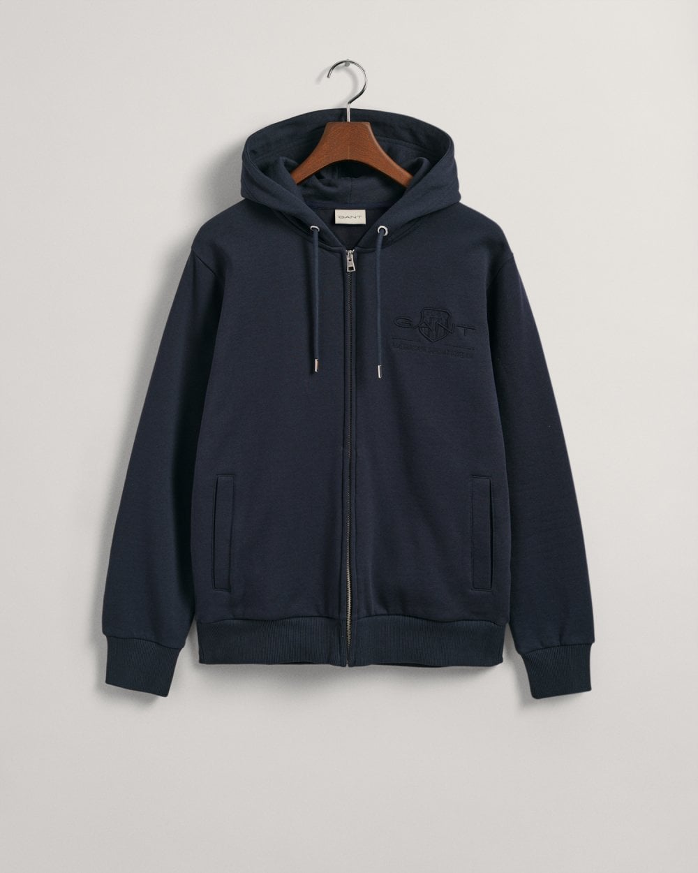 Tonal Shield Zip Hoodie