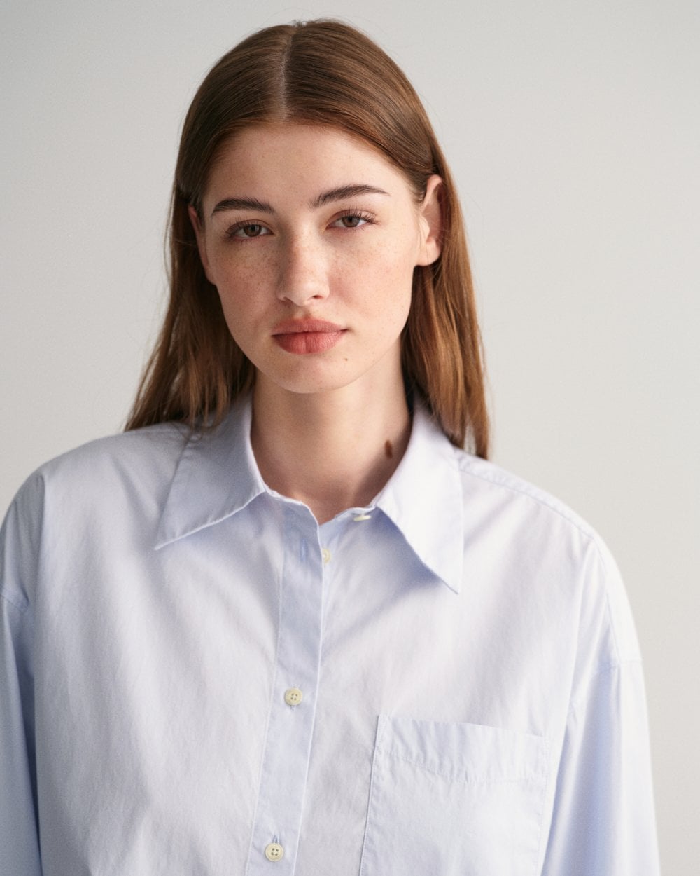 Oversized High Cuffs Poplin Shirt