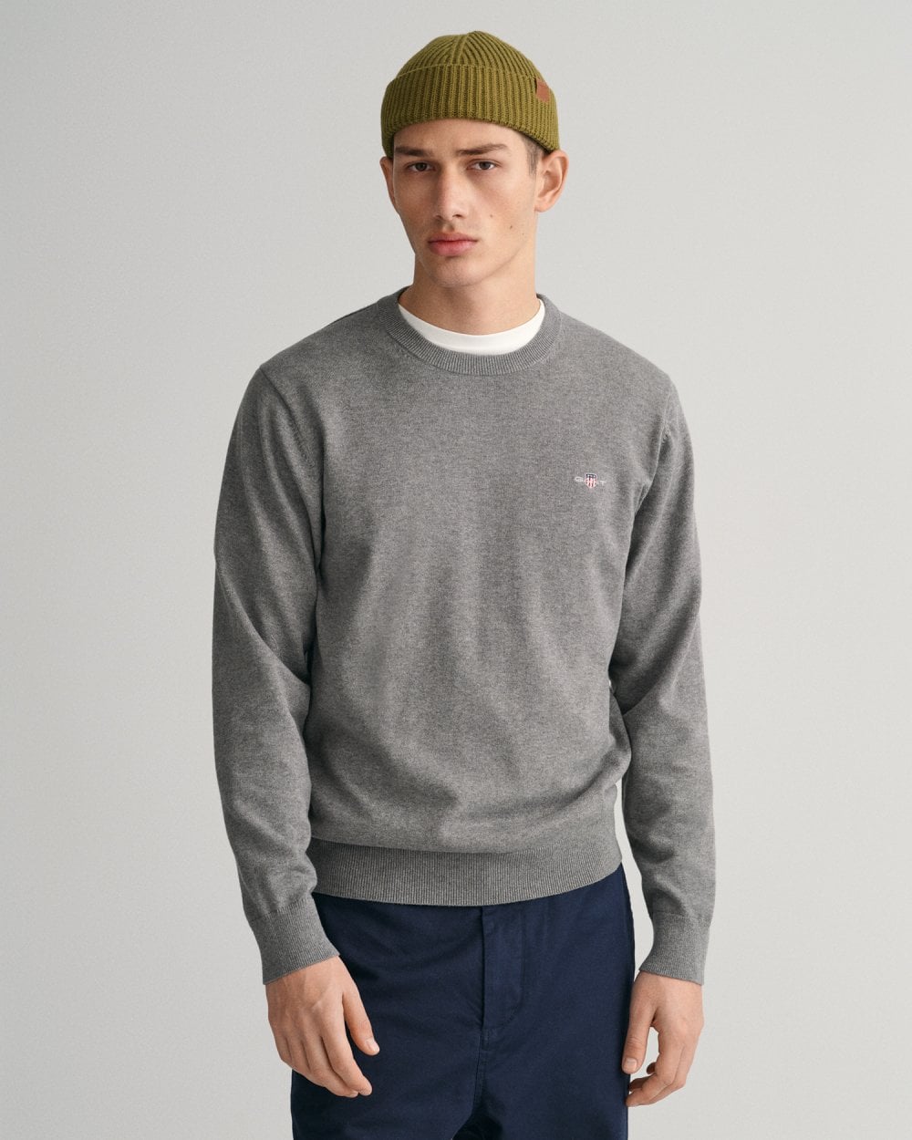 Classic Cotton Crew Neck Sweater