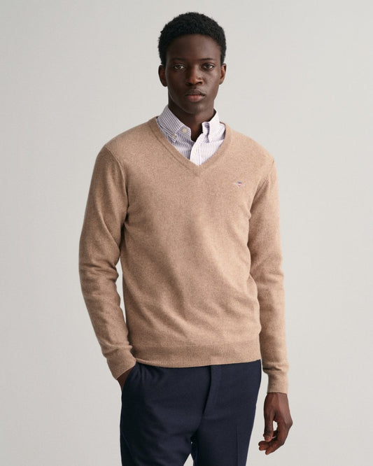 Superfine Lambswool V-Neck Sweater