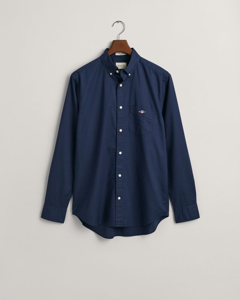 Regular Fit Poplin Shirt S / Marine