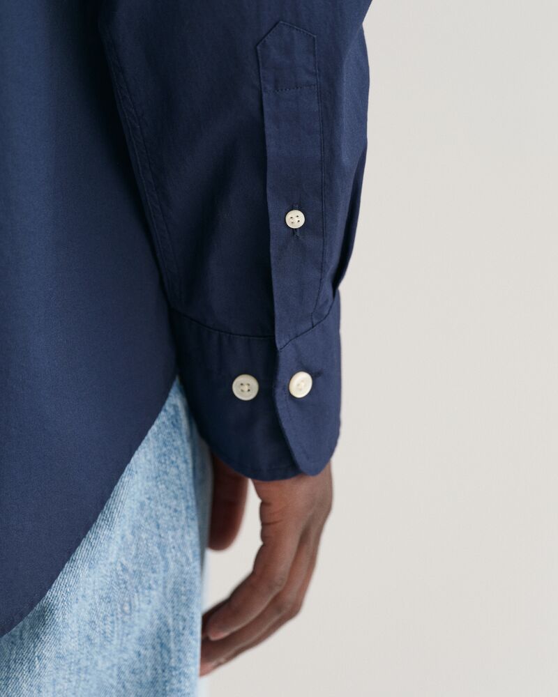 Regular Fit Poplin Shirt S / Marine