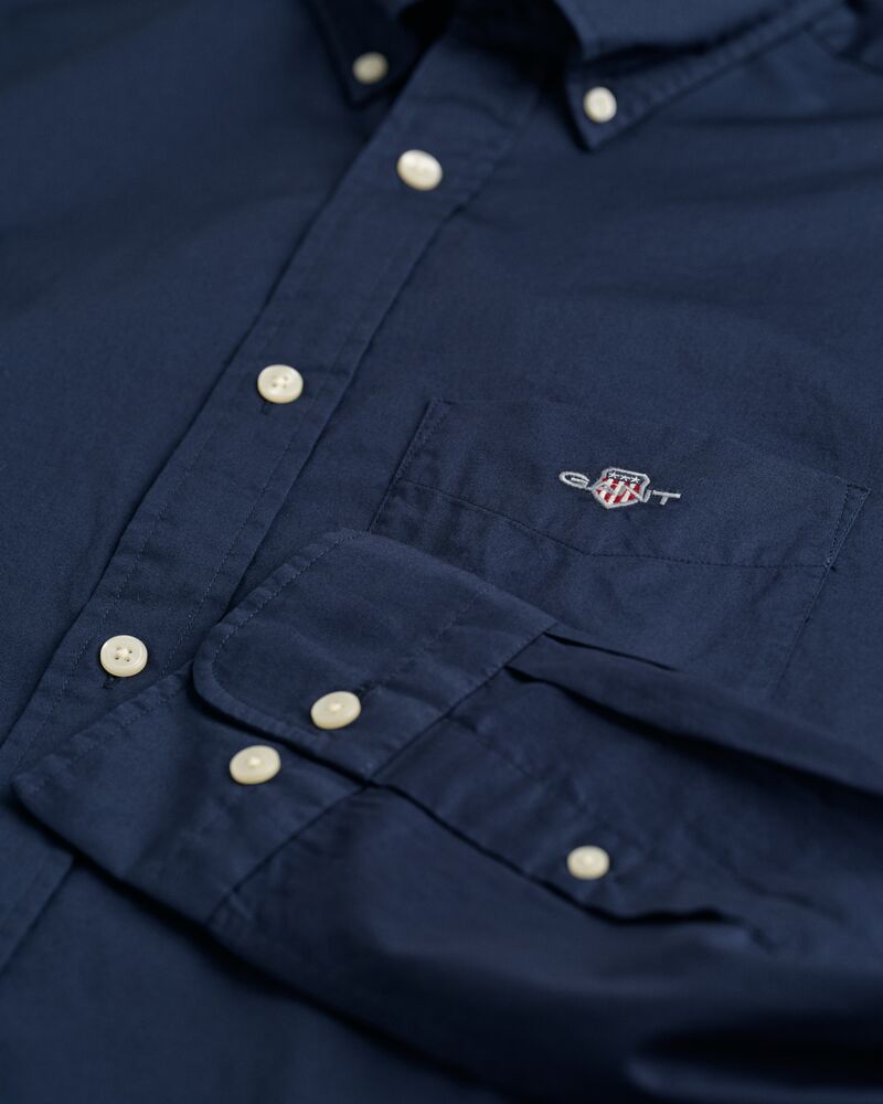 Regular Fit Poplin Shirt S / Marine