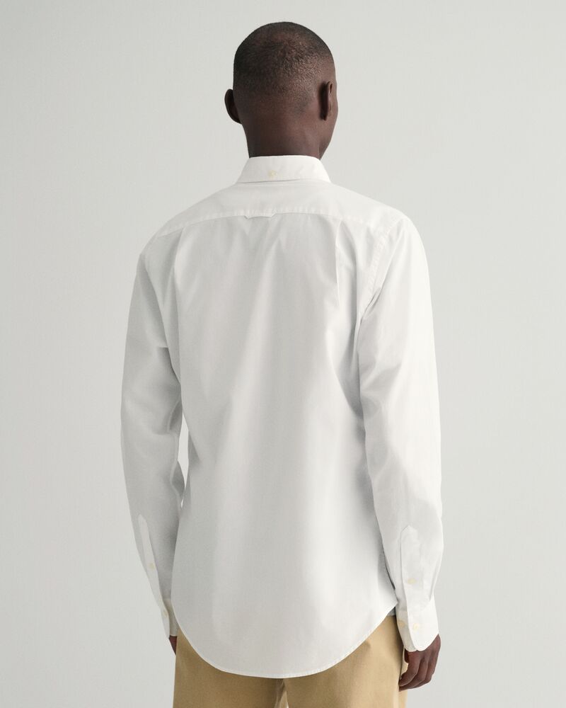 Slim Fit Poplin Shirt S / White