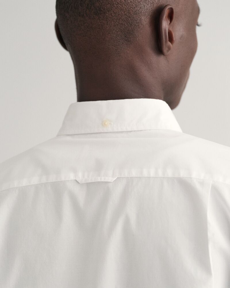 Slim Fit Poplin Shirt S / White