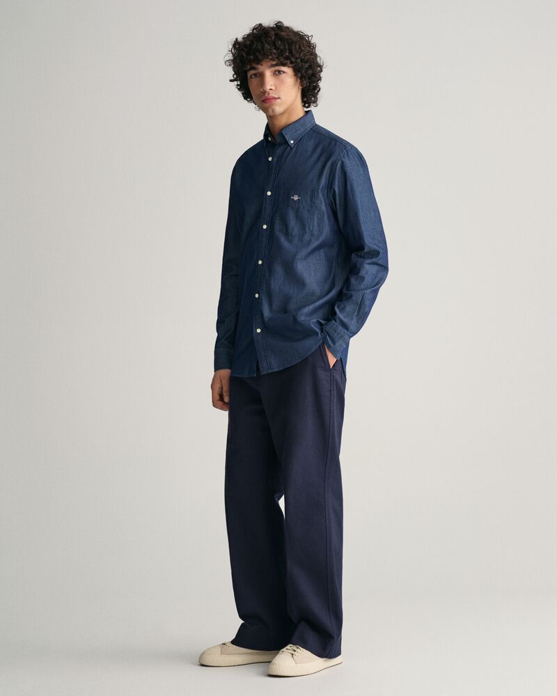 Regular Fit Indigo Shirt S / Dark Indigo